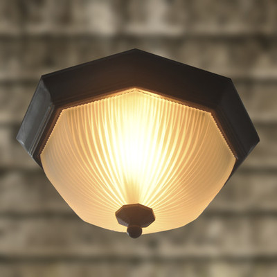 [图] 灯具 欧式吸顶灯 阳台灯 简约八角底座卧室走廊过道照明五折2910 - 蘑菇街